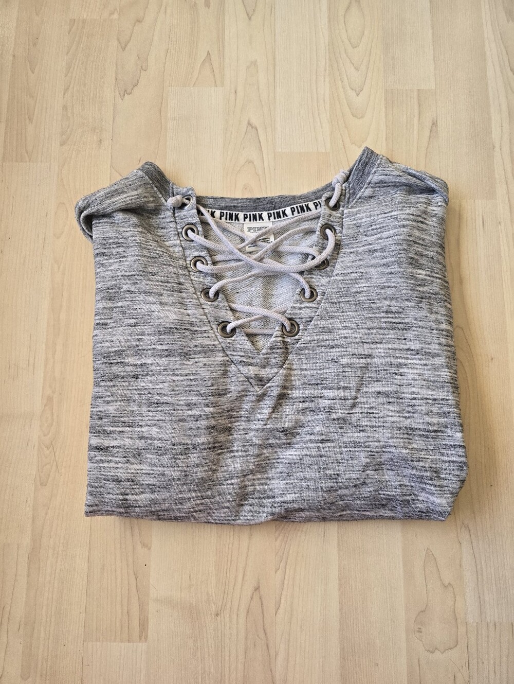 Victoria's Secret Pink Lace Up Campus Crew Size Medium